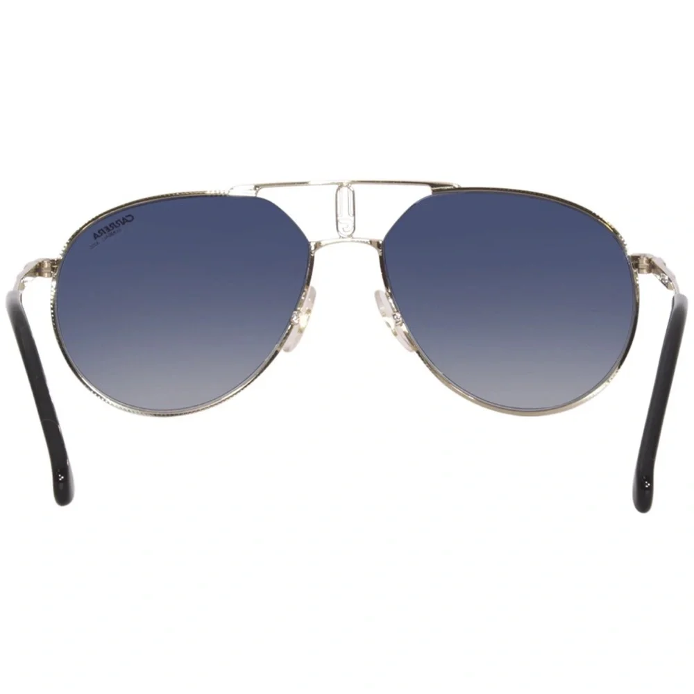 Carrera 1025 SE Gold Blue Shaded Mirror Aviator Men Sunglasses Kappa Gumball3000